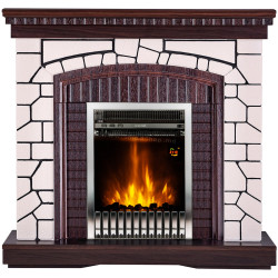 Каминокомплект Art Flame Natali & Gala Silver (White/Dark Nut)