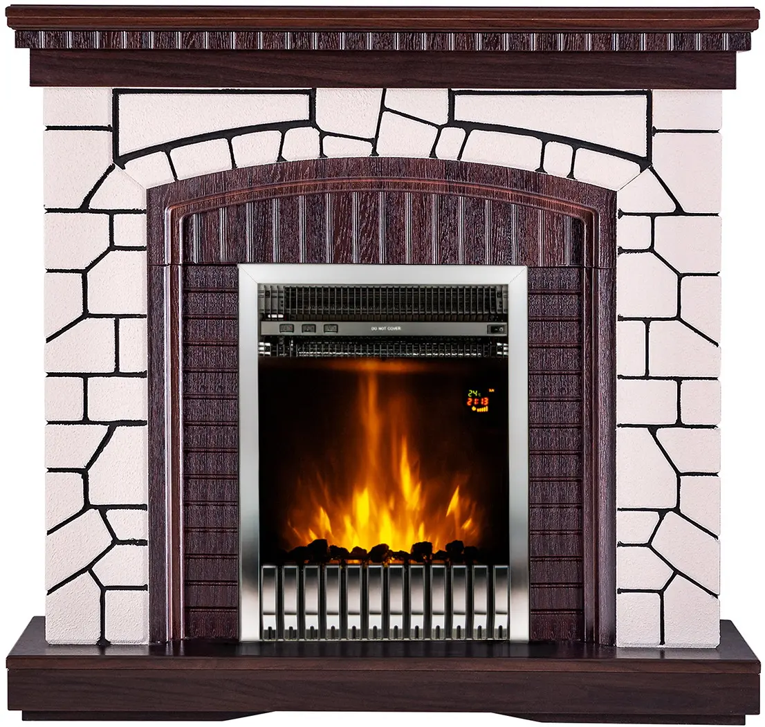Semineu Art Flame Natali & Gala Silver (White/Dark Nut)