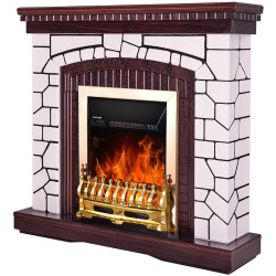 Semineu Art Flame Natali & Galileo Gold (White/Dark Nut) Thumb