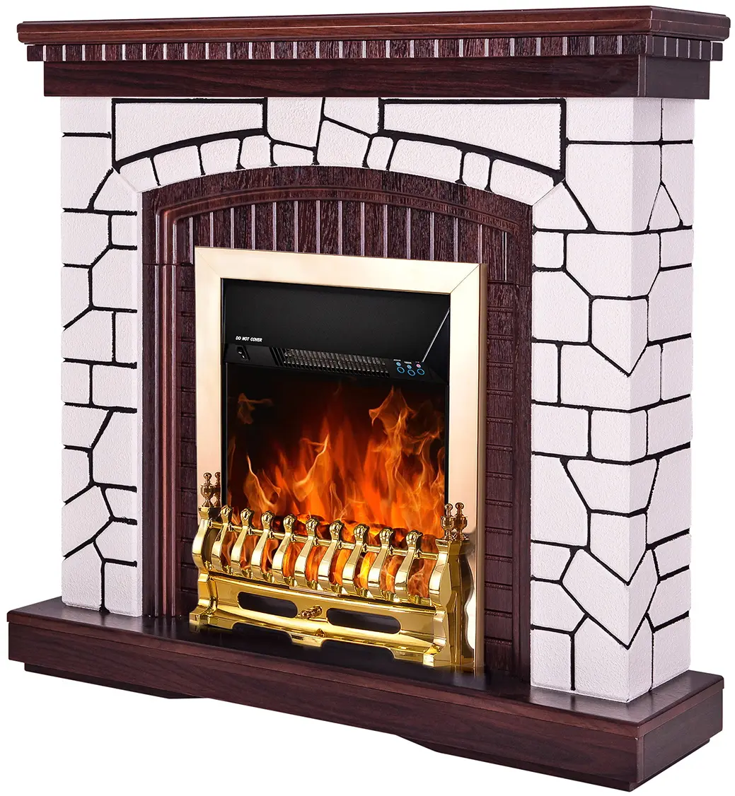 Semineu Art Flame Natali & Galileo Gold (White/Dark Nut) - 2