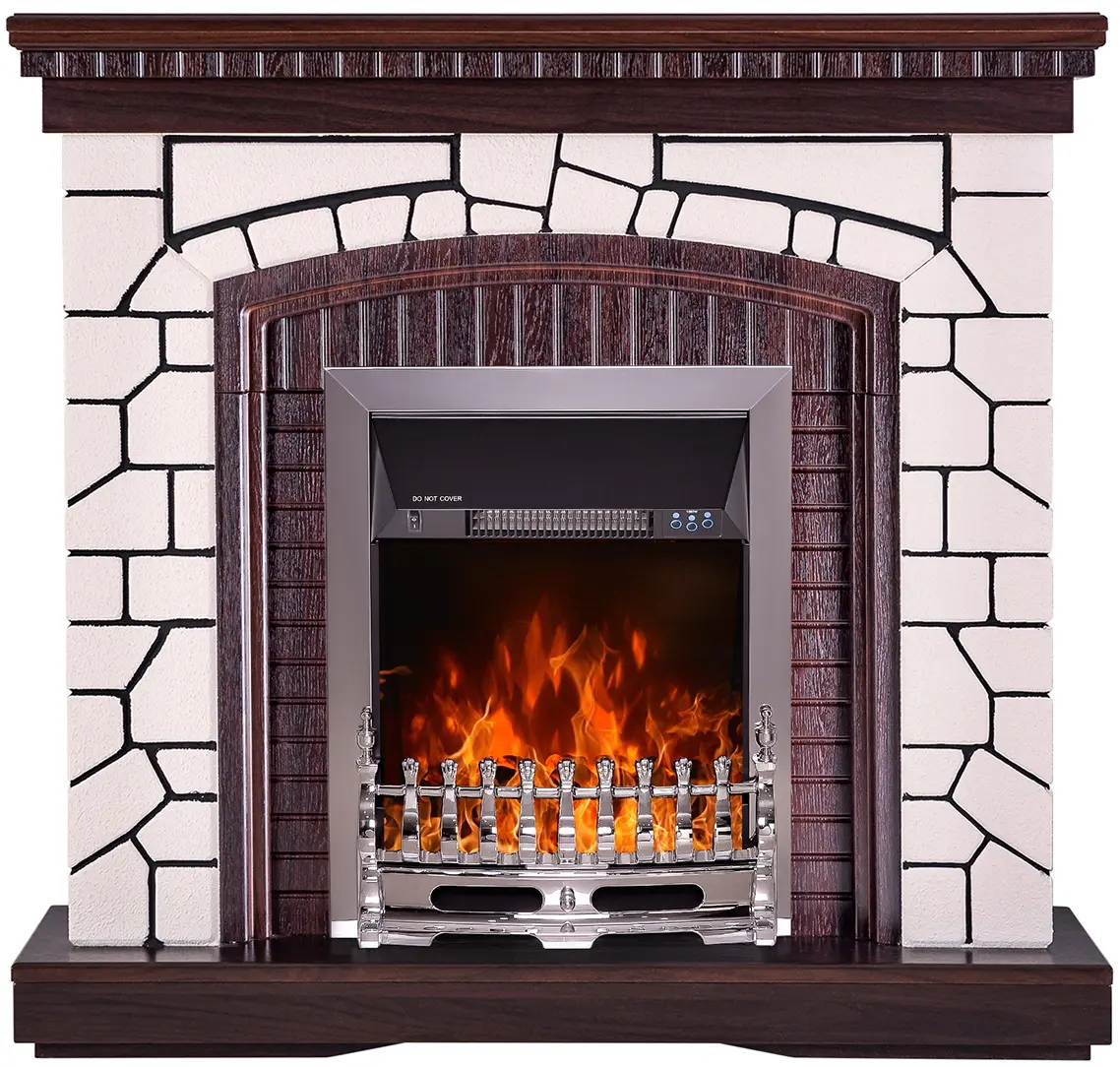 Semineu Art Flame Natali & Galileo Silver (White/Dark Nut)