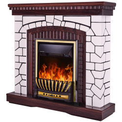 Semineu Art Flame Natali & Meridian (White/Dark Nut) Thumb
