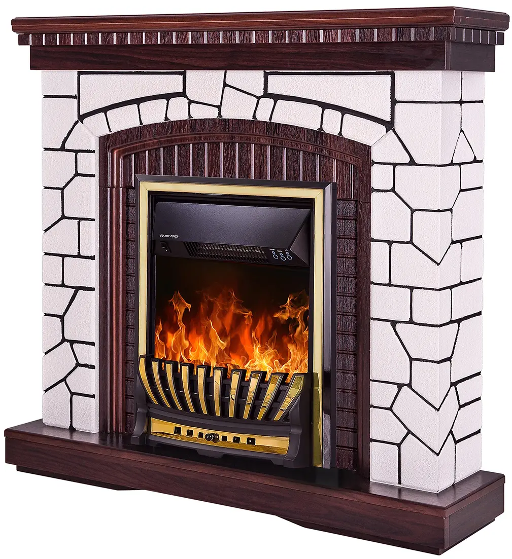 Semineu Art Flame Natali & Meridian (White/Dark Nut) - 2