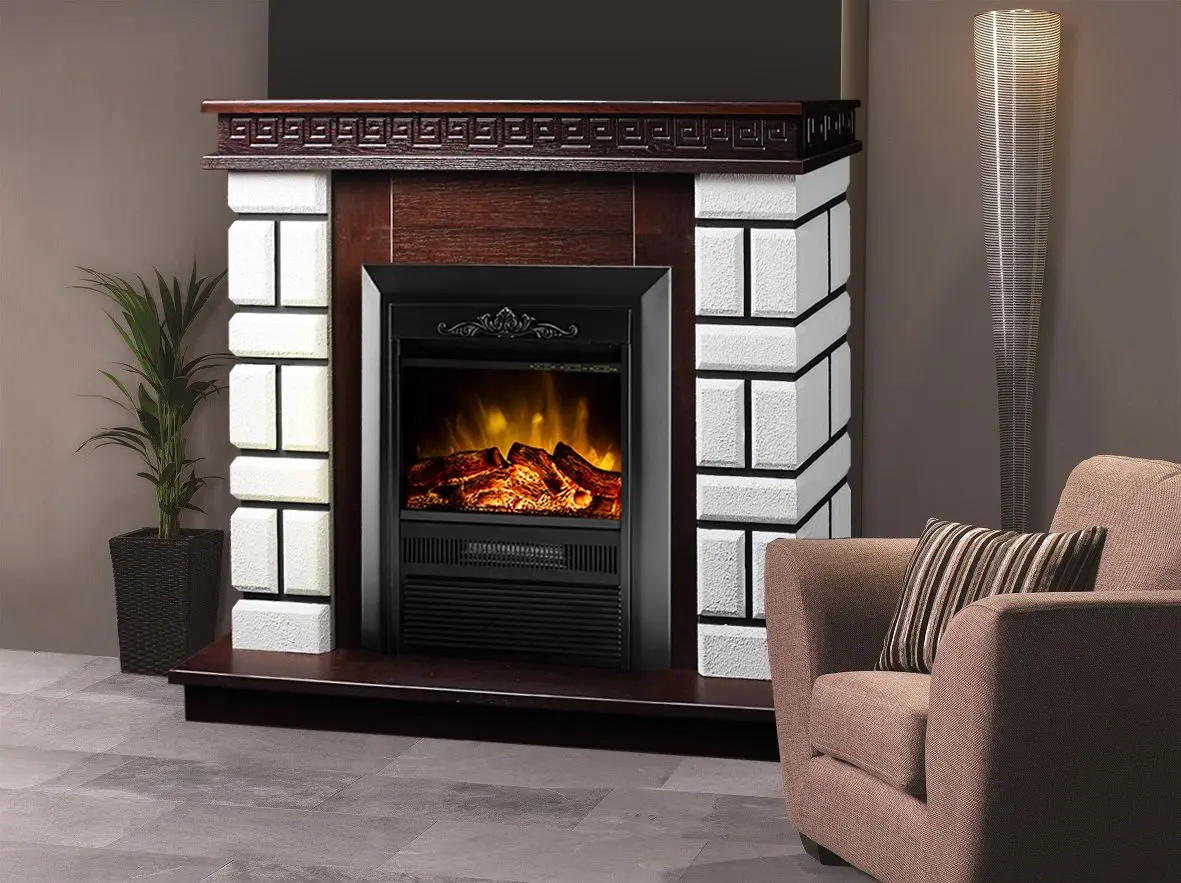 Semineu Art Flame Nazarii mini & Cristina (Dark Walnut)