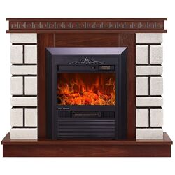 Semineu Art Flame Nazarii mini & Cristina (Dark Walnut)