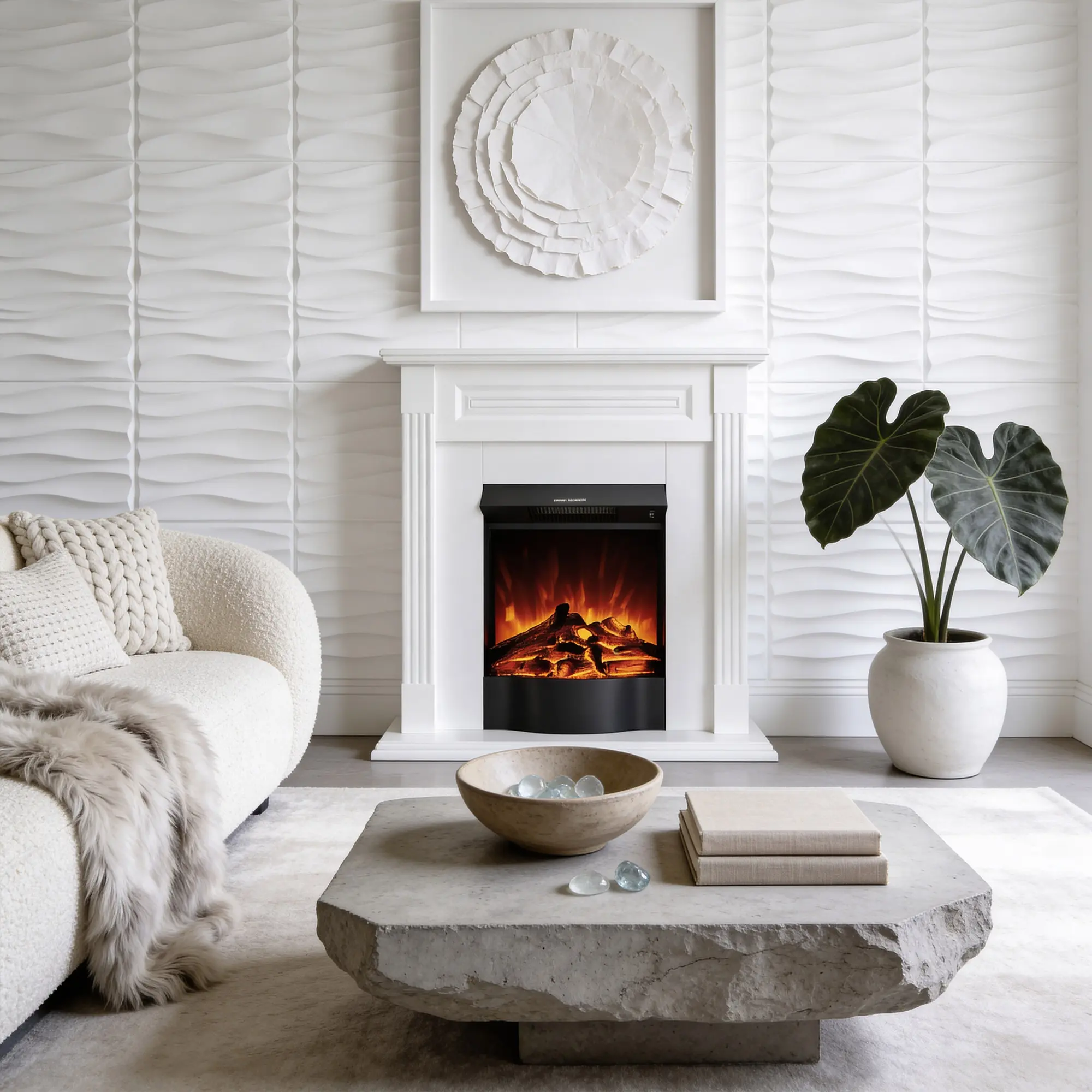 Каминокомплект Art Flame Orina & Corsica (White) - 4