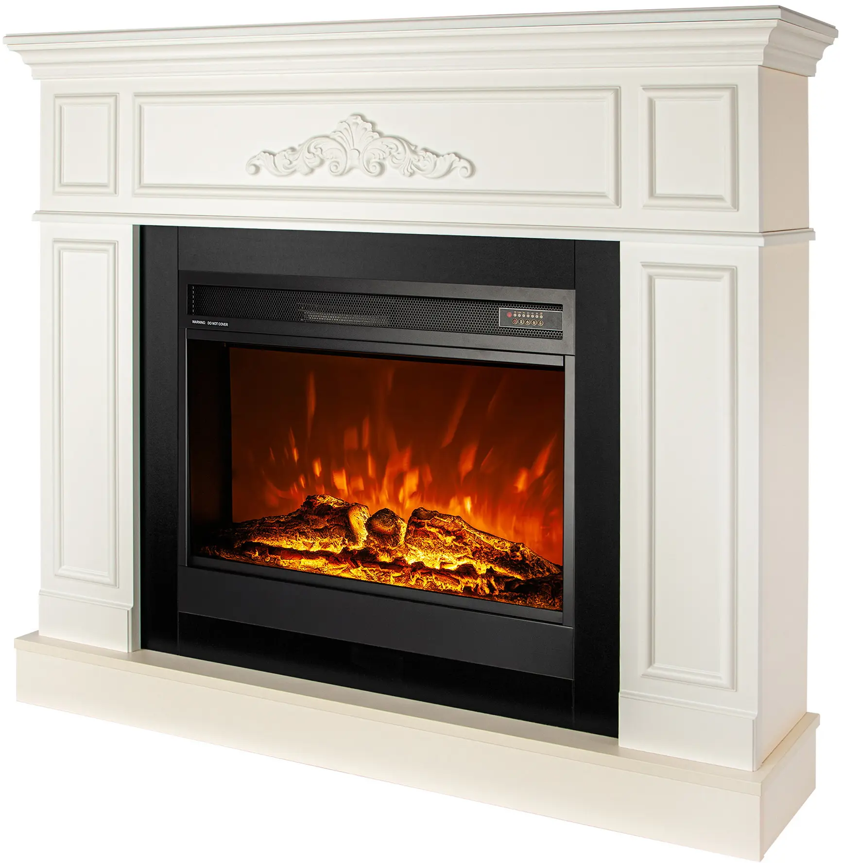 Semineu Art Flame Ornato & Mirabella (Ivory) - 2