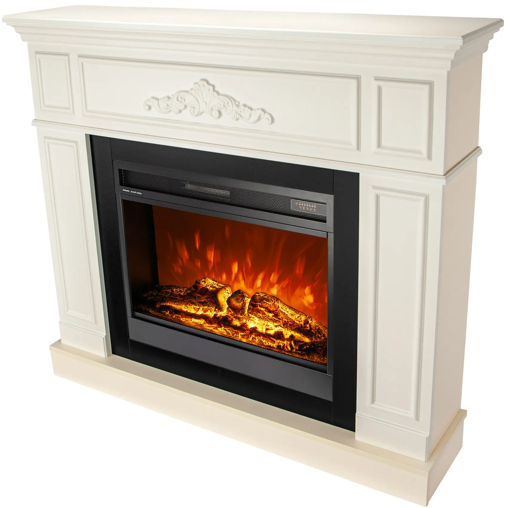 Semineu Art Flame Ornato & Mirabella (Ivory) - 3