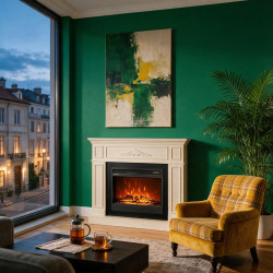 Semineu Art Flame Ornato & Mirabella (Ivory) Thumb