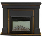 Каминокомплект Art Flame Premium Caesar VA006 (Black/Gold)