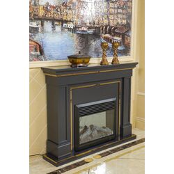 Каминокомплект Art Flame Premium Caesar VA006 (Black/Gold) Thumb