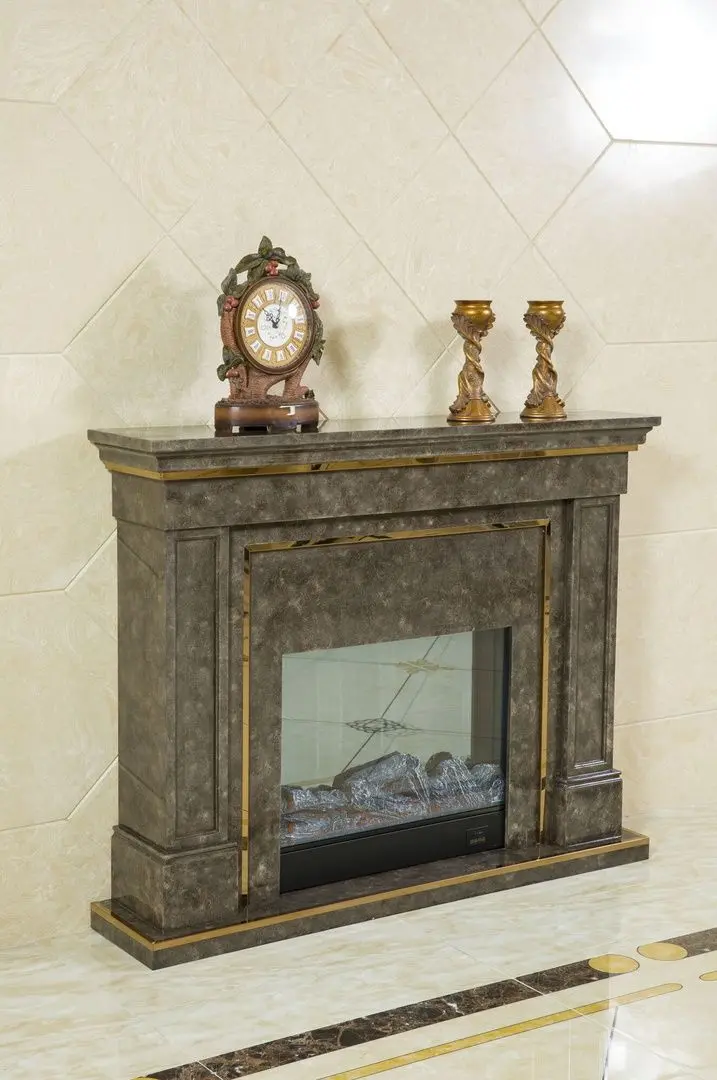 Каминокомплект Art Flame Premium Caesar VA006 (Granite/Gold)