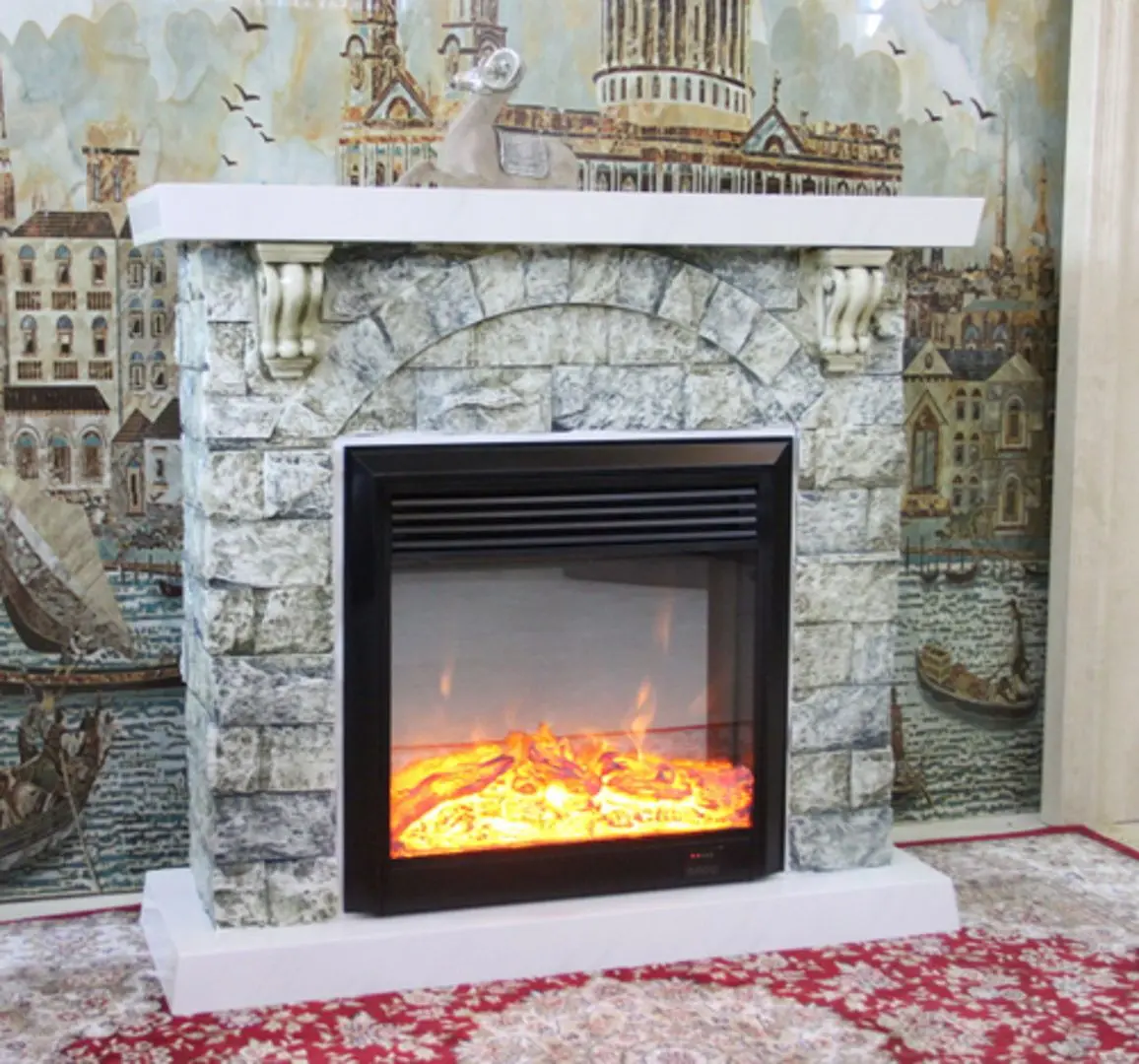 Каминокомплект Art Flame Premium Demetra VA574S (Grey)