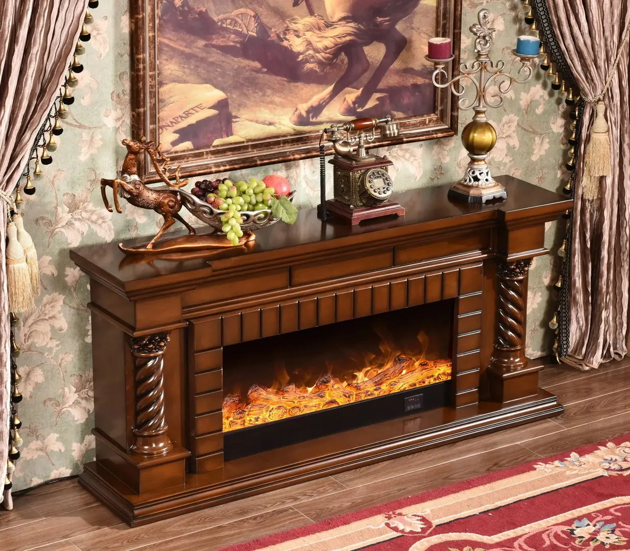 Semineu Art Flame Premium Frankfurt Long 336SS (Brown)