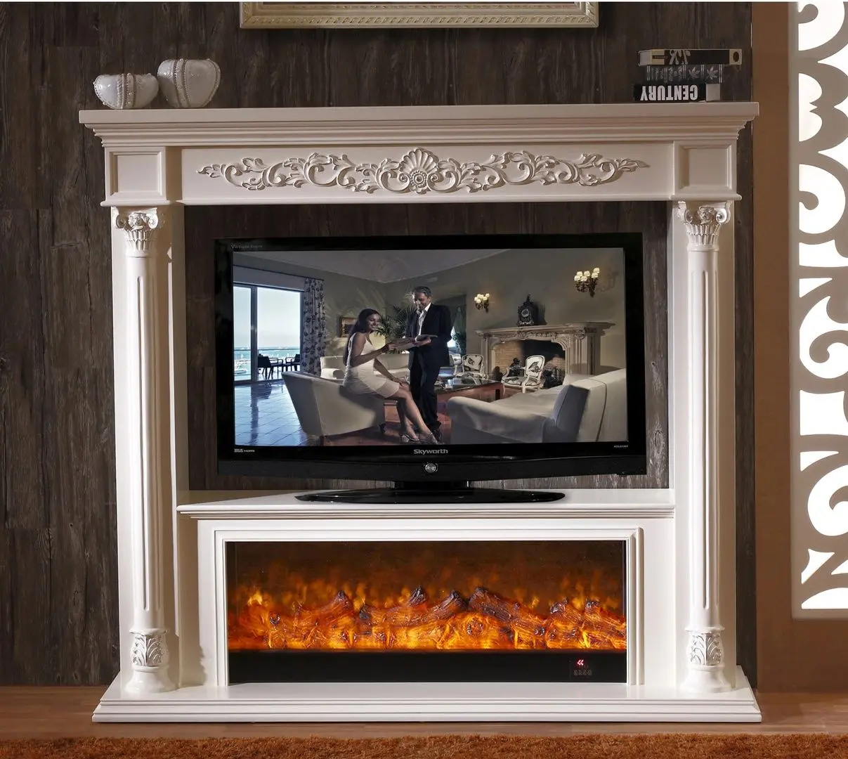 Semineu Art Flame Premium Fusion 326B (White)