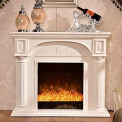 Semineu Art Flame Premium Lisabona 332B (White) Thumb