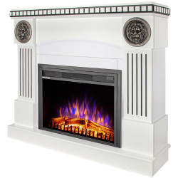 Semineu Art Flame Prometeu & Capri (White) Thumb