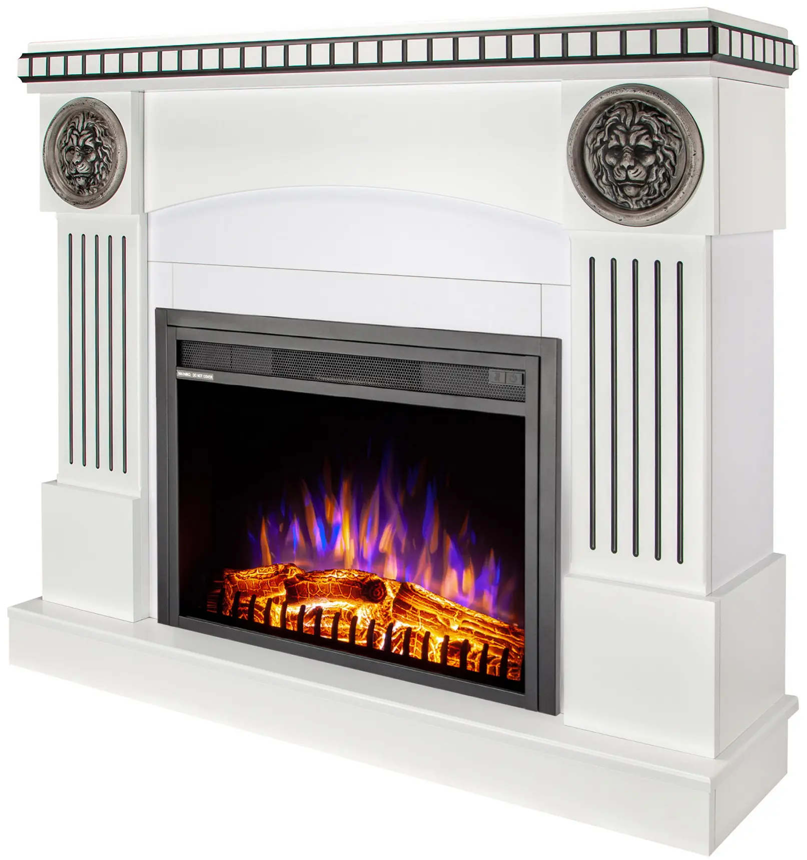 Semineu Art Flame Prometeu & Capri (White) - 2