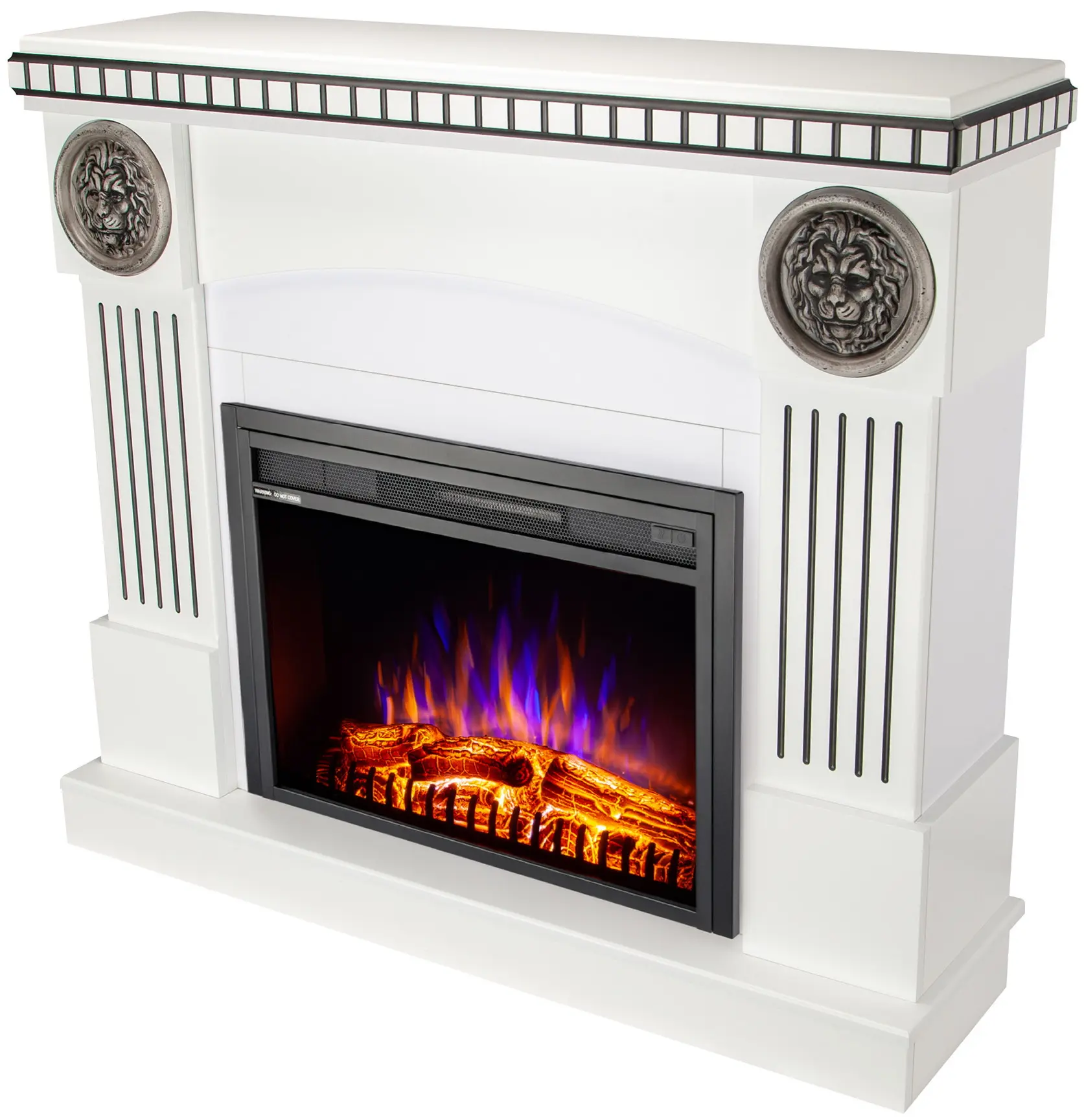 Semineu Art Flame Prometeu & Capri (White) - 3