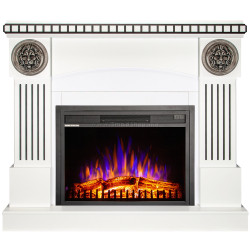 Semineu Art Flame Prometeu & Capri (White)