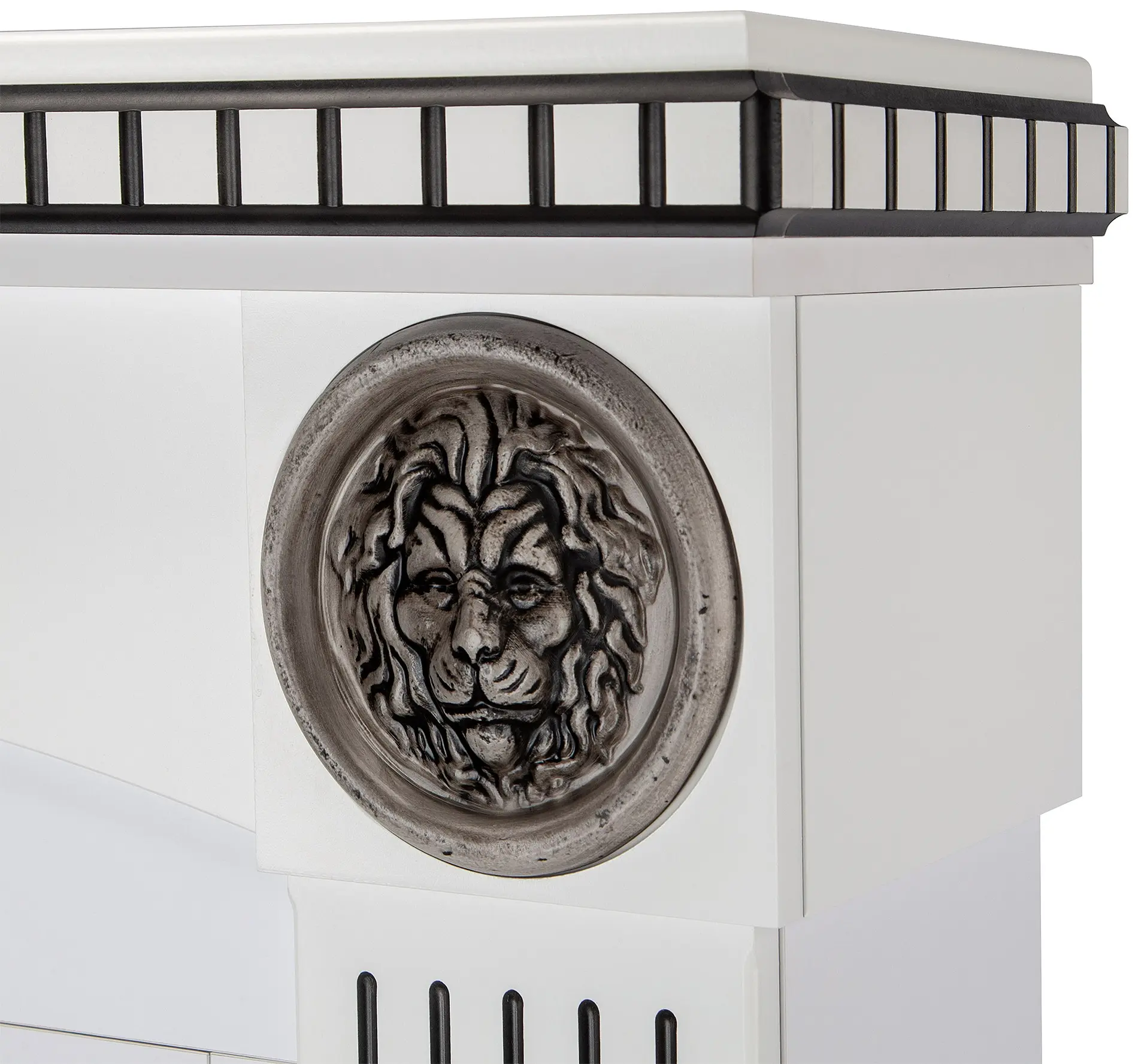 Semineu Art Flame Prometeu & Capri (White) - 4