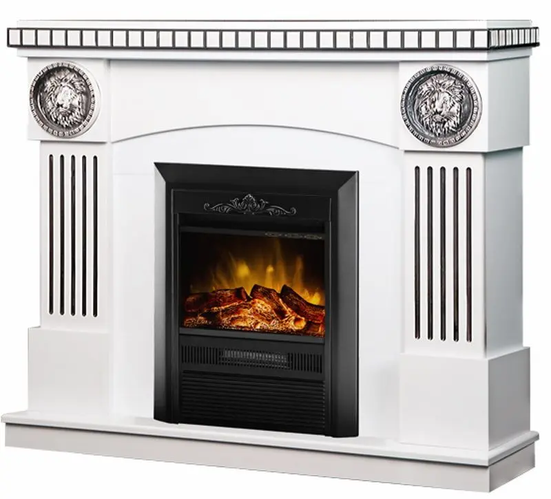 Semineu Art Flame Prometeu & Cristina (White)