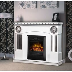 Semineu Art Flame Prometeu & Cristina (White) Thumb