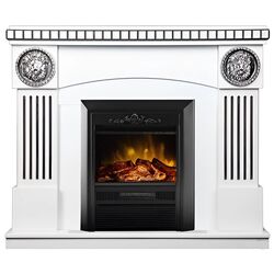 Semineu Art Flame Prometeu & Cristina (White)