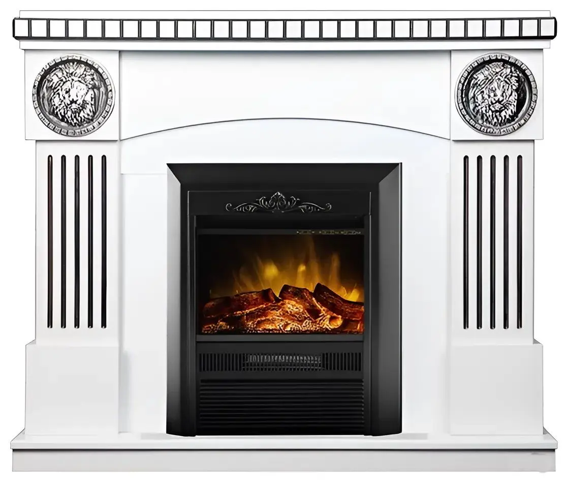 Semineu Art Flame Prometeu & Cristina (White)