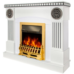 Semineu Art Flame Prometeu & Galileo Gold (White) Thumb