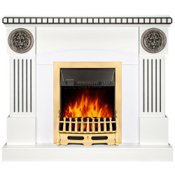 Semineu Art Flame Prometeu & Galileo Gold (White)