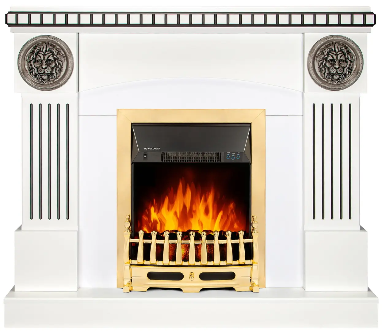 Semineu Art Flame Prometeu & Galileo Gold (White)
