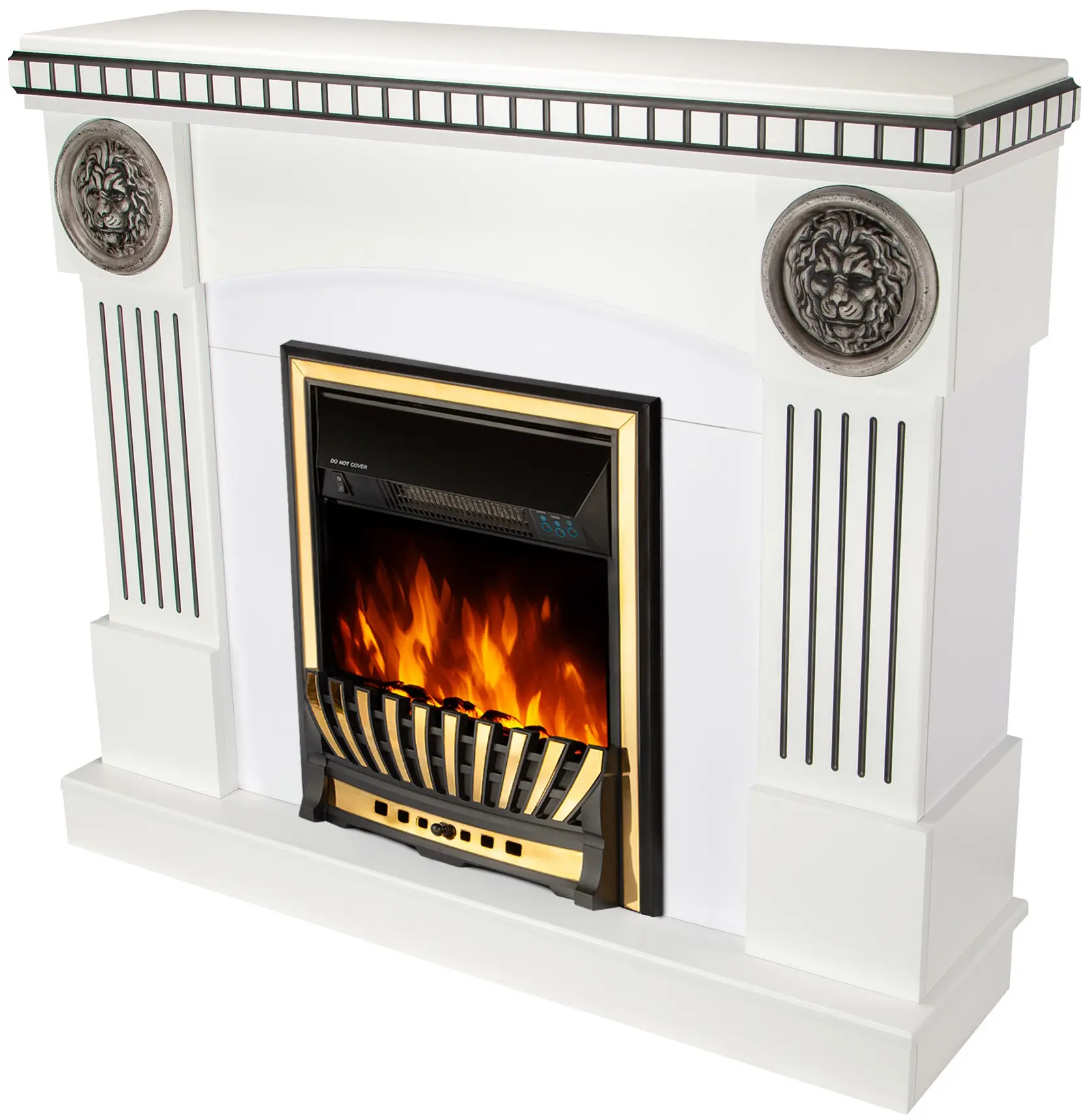 Semineu Art Flame Prometeu & Meridian (White) - 2