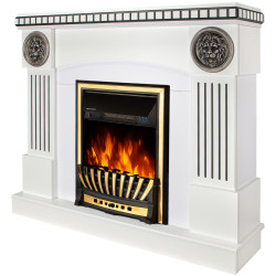 Semineu Art Flame Prometeu & Meridian (White) Thumb