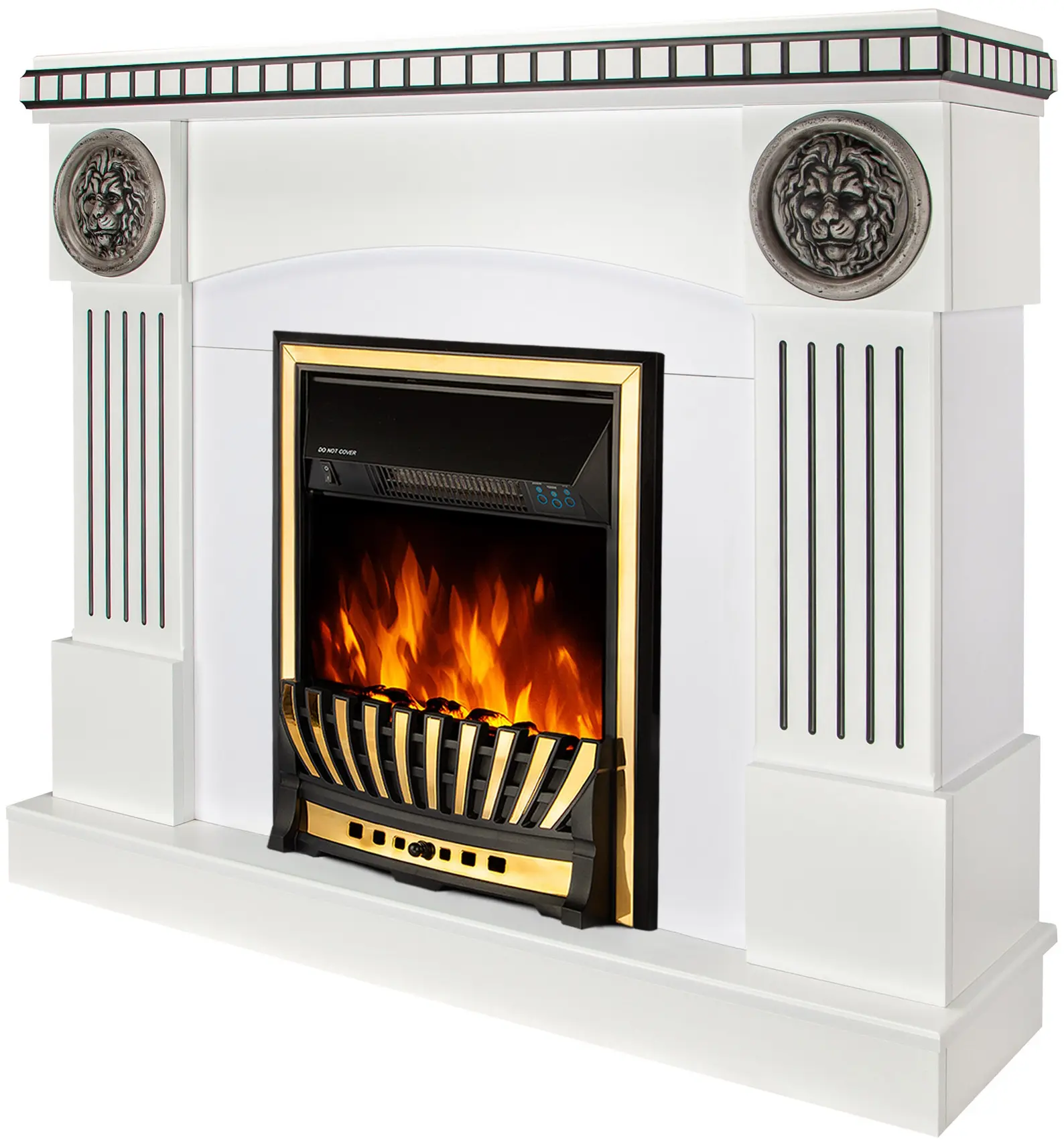 Semineu Art Flame Prometeu & Meridian (White) - 3