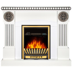 Semineu Art Flame Prometeu & Meridian (White)