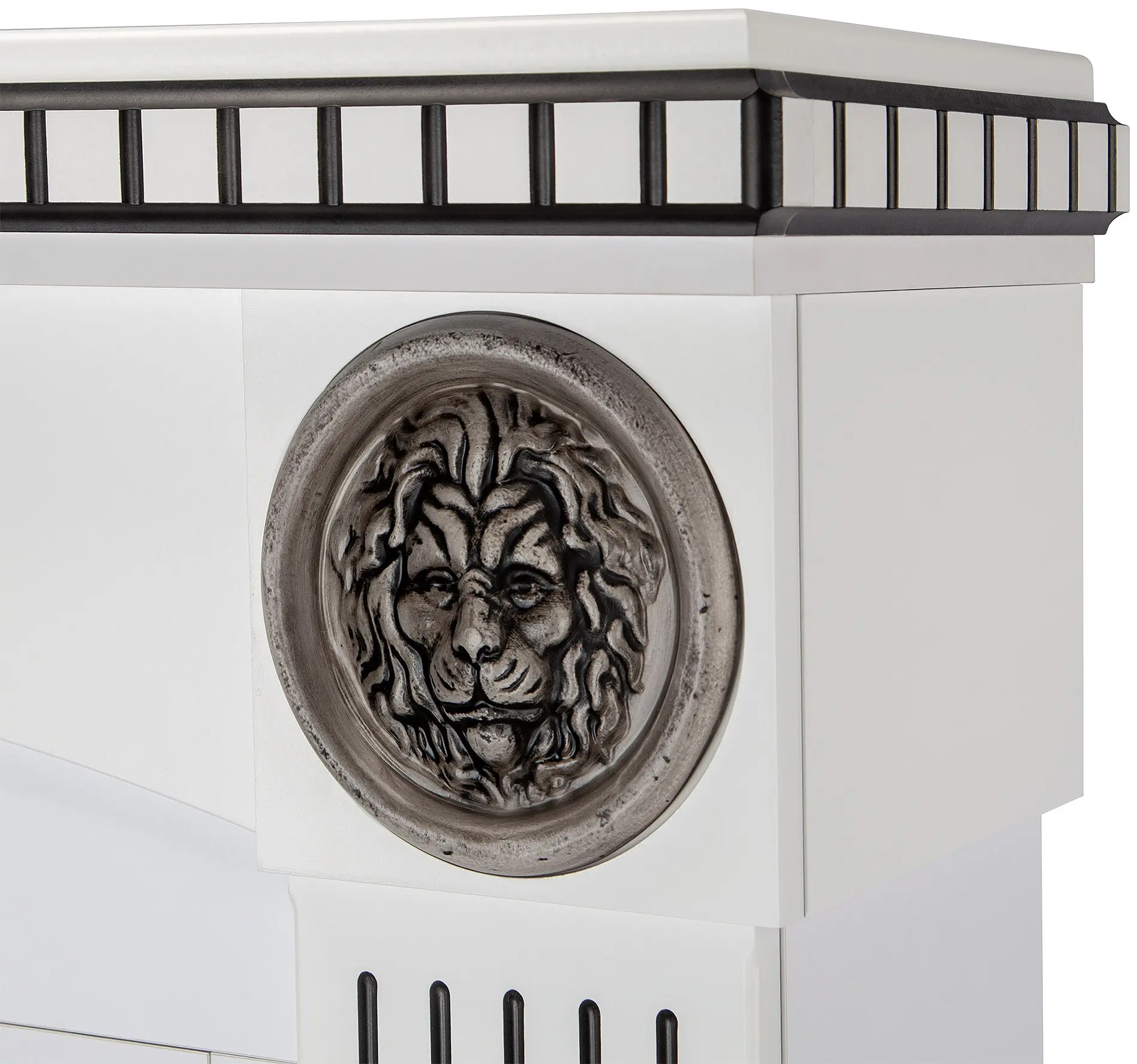 Semineu Art Flame Prometeu & Meridian (White) - 4