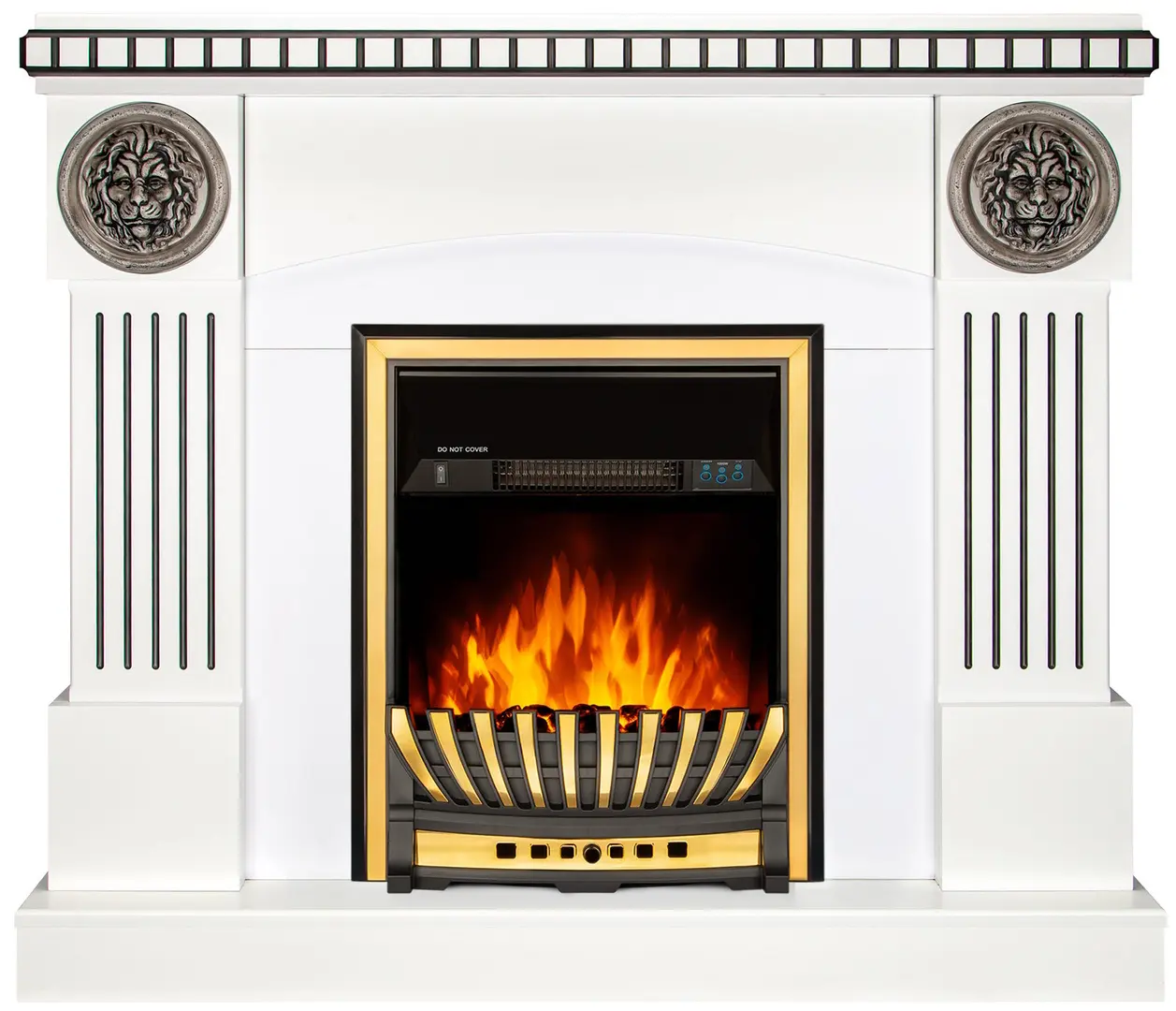 Semineu Art Flame Prometeu & Meridian (White)