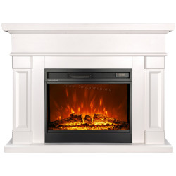 Каминокомплект Art Flame Riga & Mirabella (White)