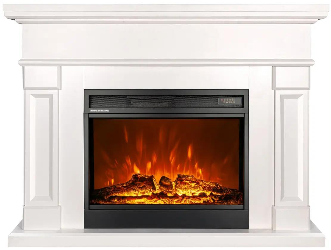 Каминокомплект Art Flame Riga & Mirabella (White)