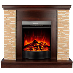 Каминокомплект Art Flame Rock & Corsica (Dark Nut)