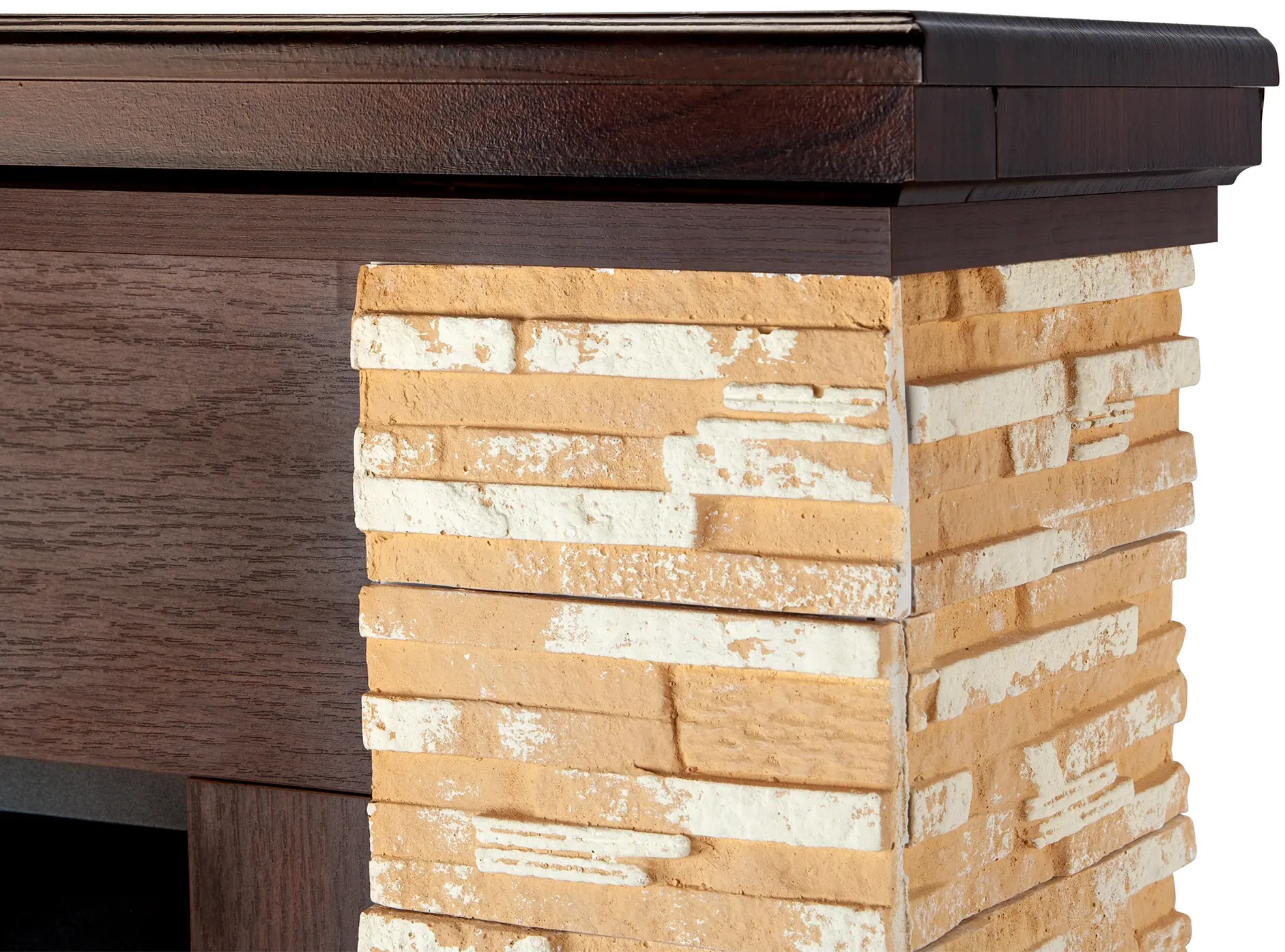 Semineu Art Flame Rock & Corsica (Dark Nut) - 4