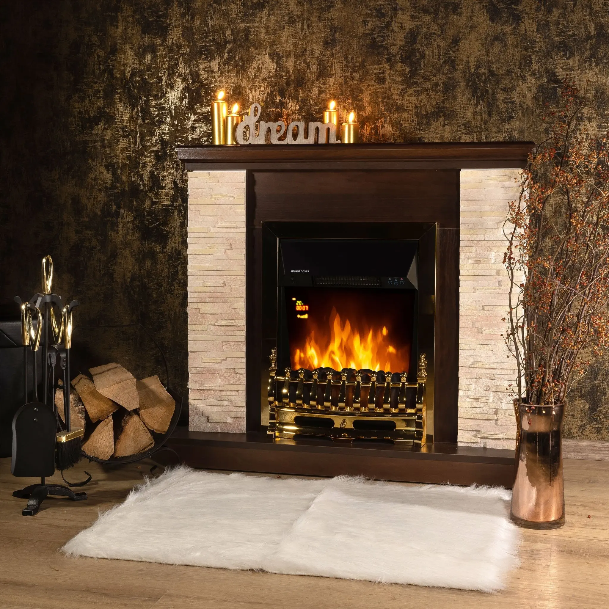 Semineu Art Flame Rock & Galileo Gold (Dark Nut) - 6