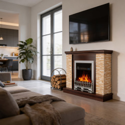 Semineu Art Flame Rock & Galileo Silver (Dark Nut) Thumb