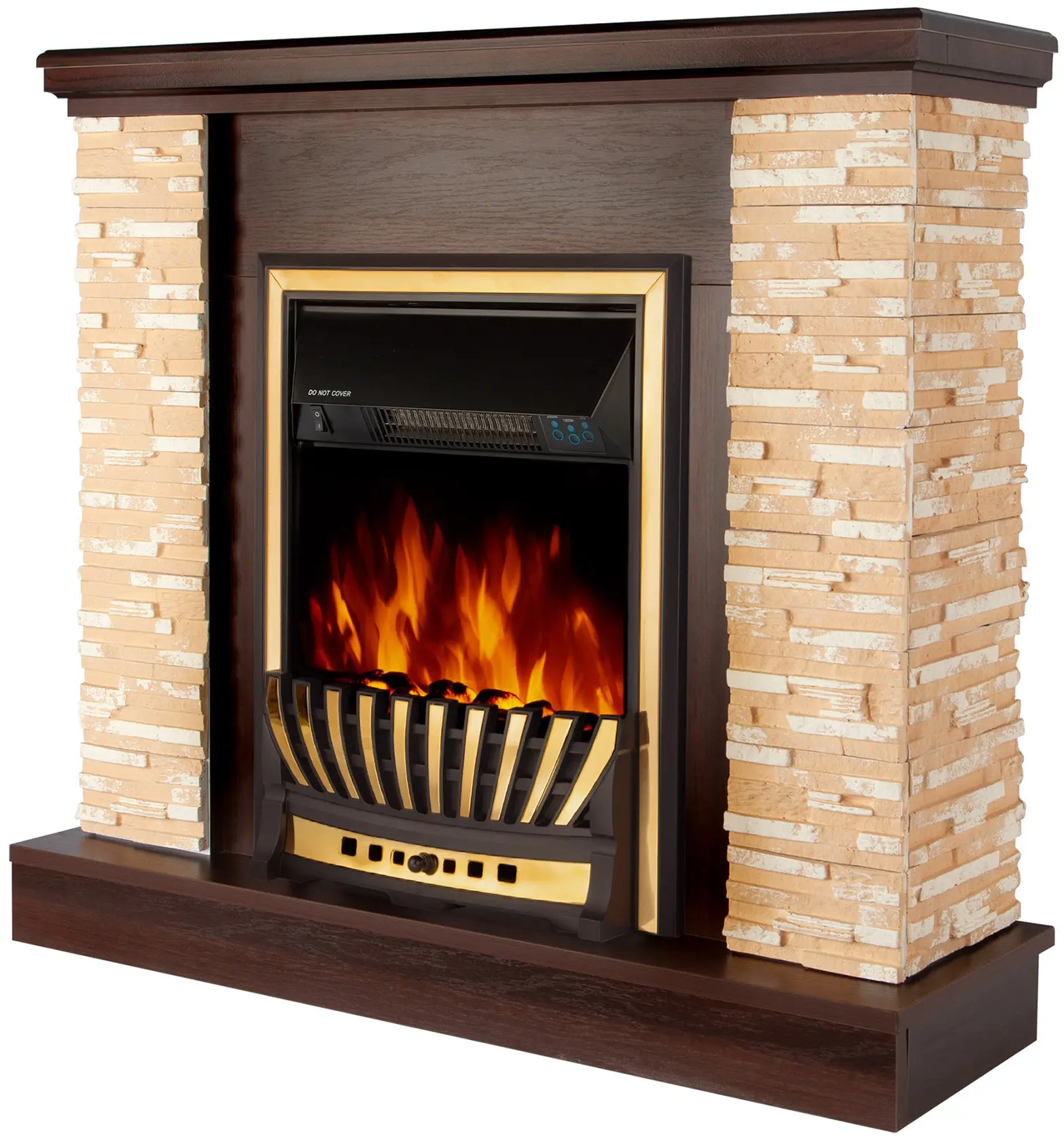 Semineu Art Flame Rock & Meridian (Dark Nut) - 2