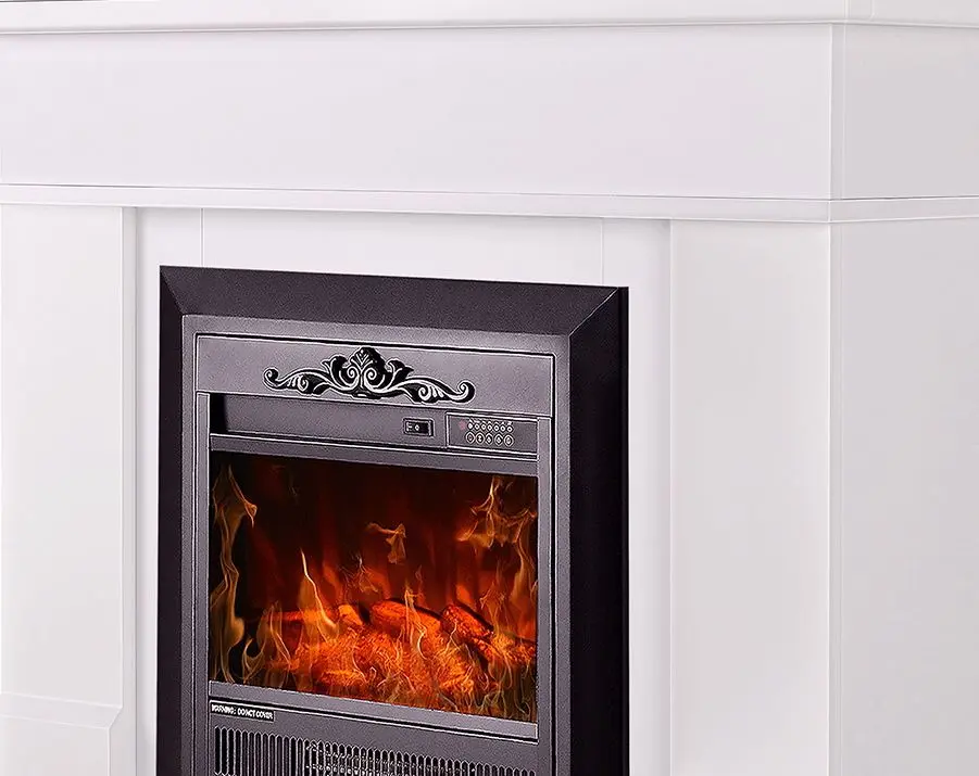 Semineu Art Flame Rodos & Cristina (White)