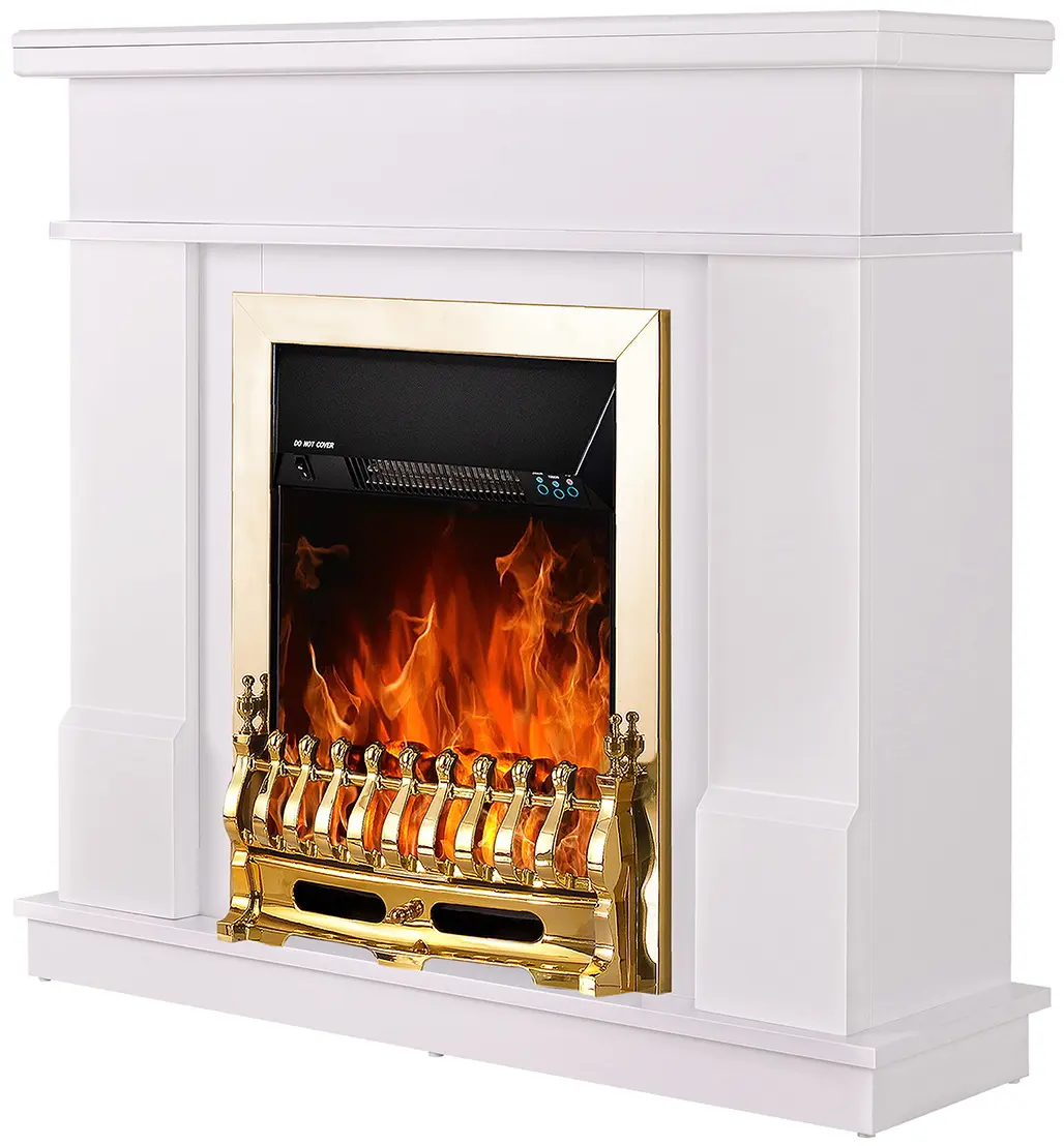 Semineu Art Flame Rodos & Galileo Gold (White) - 2