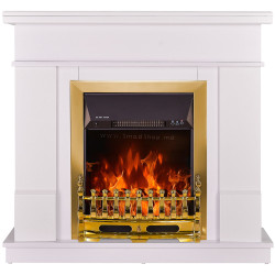 Semineu Art Flame Rodos & Galileo Gold (White)