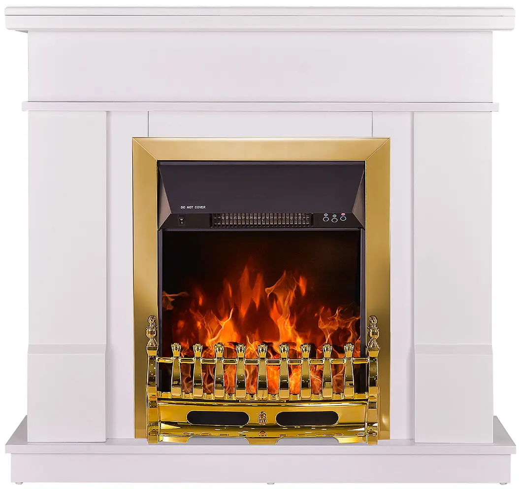 Semineu Art Flame Rodos & Galileo Gold (White)