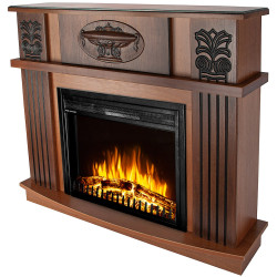 Semineu Art Flame Roma mini & Capri (Nut) Thumb